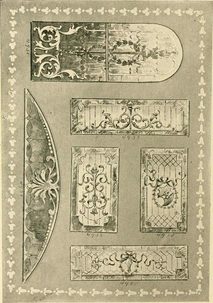 An illustration from Official catalogue and price lists on public and domestic art glass., 1897, leaf 69
