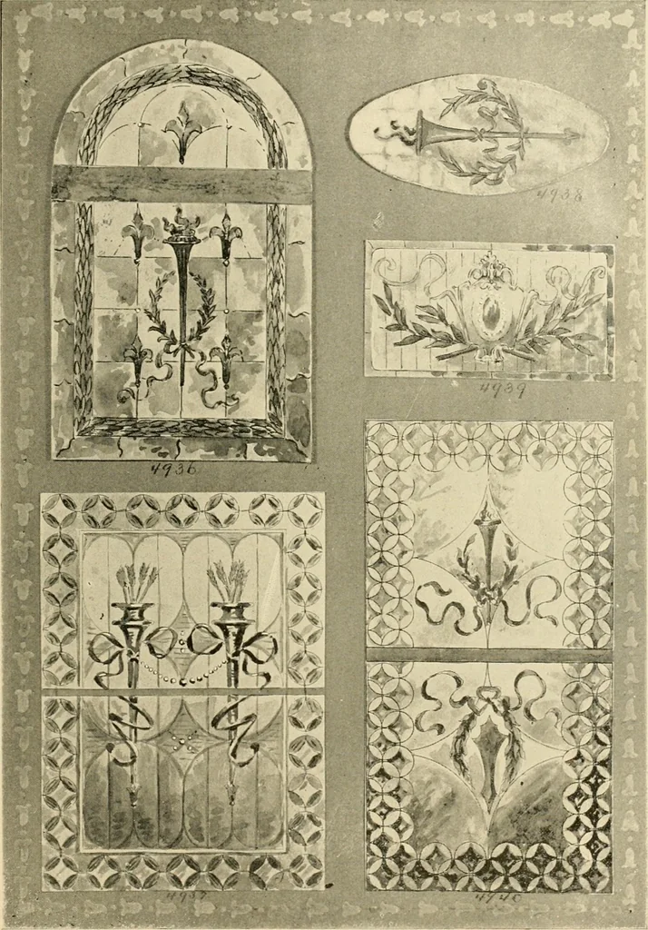 An illustration from Official catalogue and price lists on public and domestic art glass., 1897, leaf 70