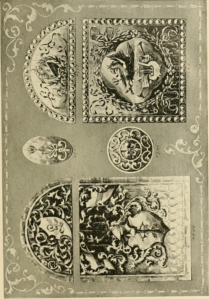 An illustration from Official catalogue and price lists on public and domestic art glass., 1897, leaf 72