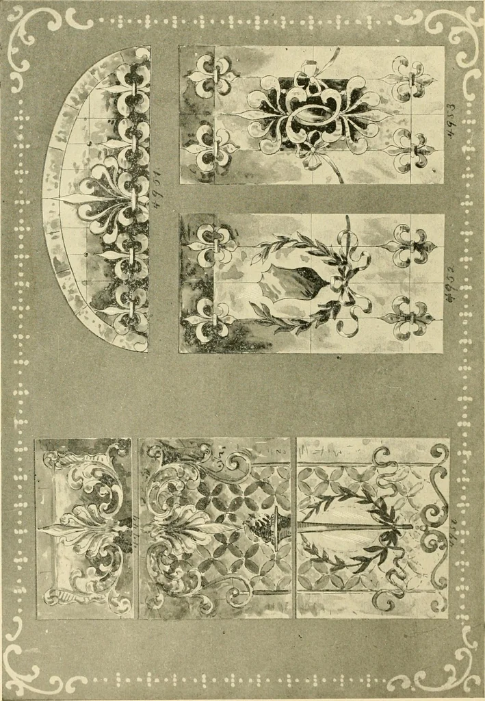 An illustration from Official catalogue and price lists on public and domestic art glass., 1897, leaf 73