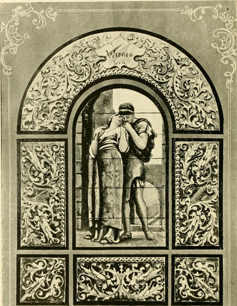 An illustration from Official catalogue and price lists on public and domestic art glass., 1897, leaf 77