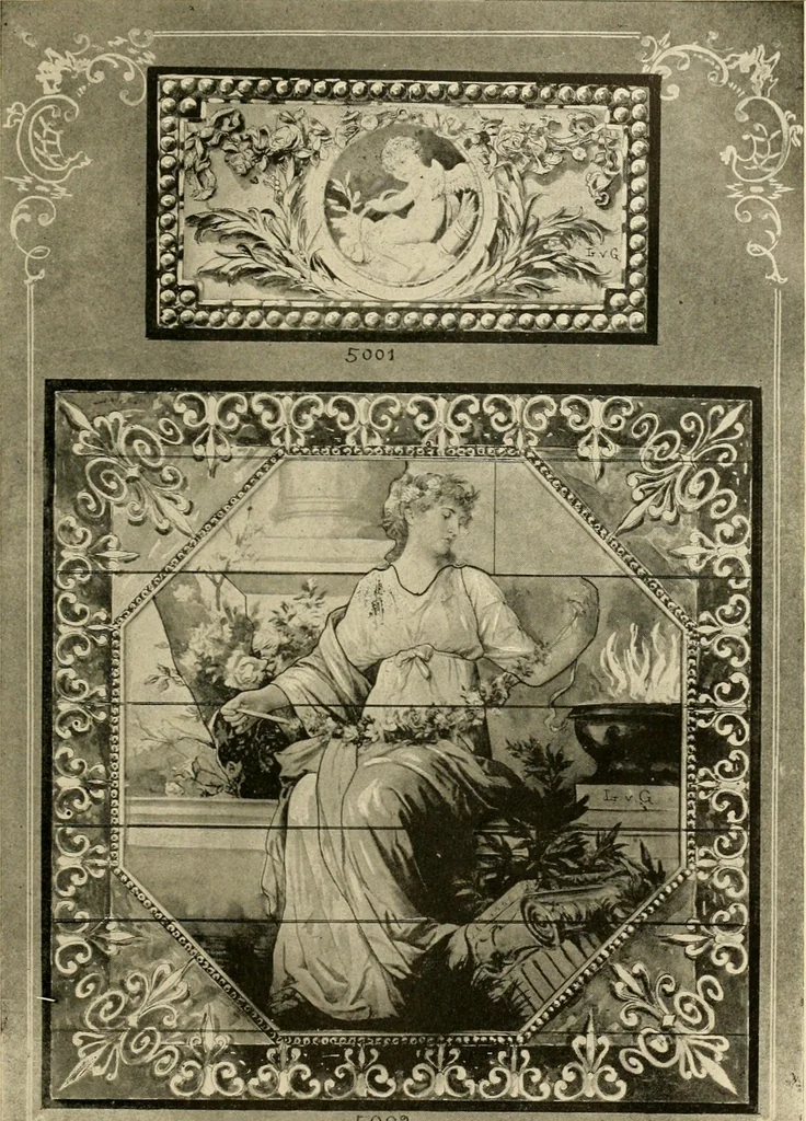 An illustration from Official catalogue and price lists on public and domestic art glass., 1897, leaf 78
