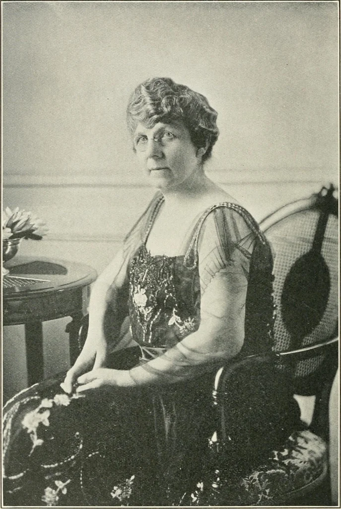 An illustration from Official exposition record and history of Masonry in the state of New York in connection with first annual fashion exposition for the benefit of Masonic hospital activities, May 8 to 13, 1922, 1922, leaf 13