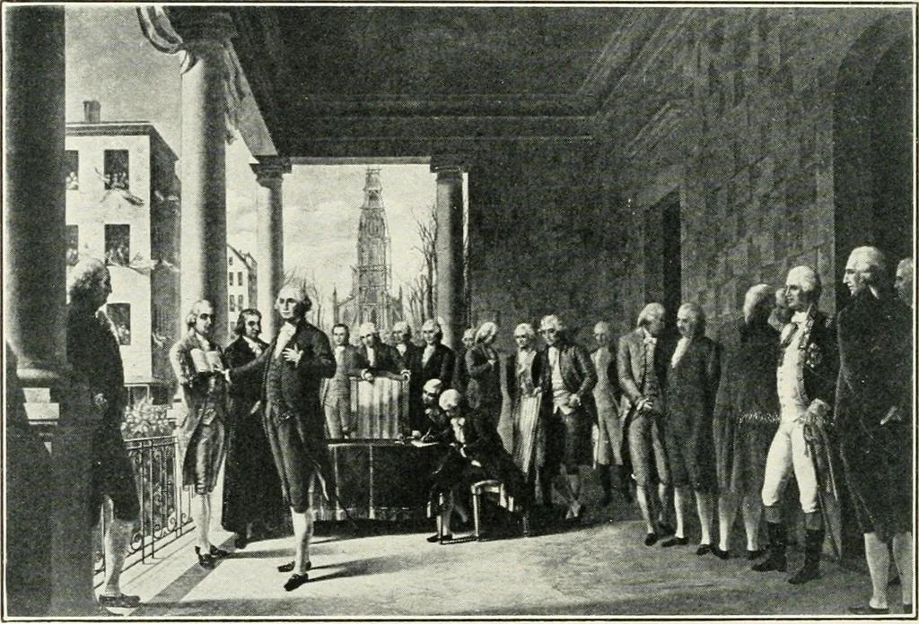 An illustration from Official exposition record and history of Masonry in the state of New York in connection with first annual fashion exposition for the benefit of Masonic hospital activities, May 8 to 13, 1922, 1922, leaf 71