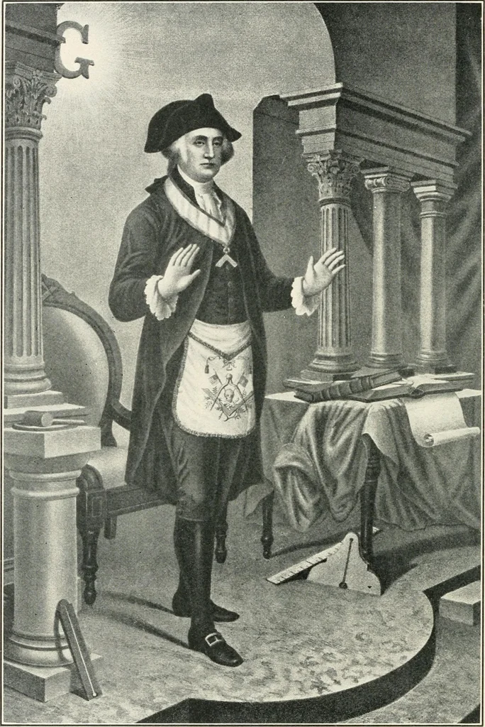 An illustration from Official exposition record and history of Masonry in the state of New York in connection with first annual fashion exposition for the benefit of Masonic hospital activities, May 8 to 13, 1922, 1922, leaf 75