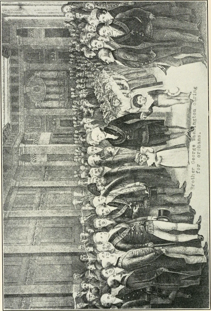 An illustration from Official exposition record and history of Masonry in the state of New York in connection with first annual fashion exposition for the benefit of Masonic hospital activities, May 8 to 13, 1922, 1922, leaf 81