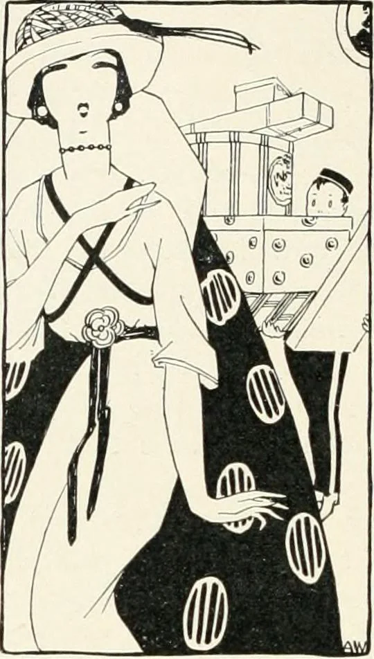 An illustration from Official exposition record and history of Masonry in the state of New York in connection with first annual fashion exposition for the benefit of Masonic hospital activities, May 8 to 13, 1922, 1922, leaf 83