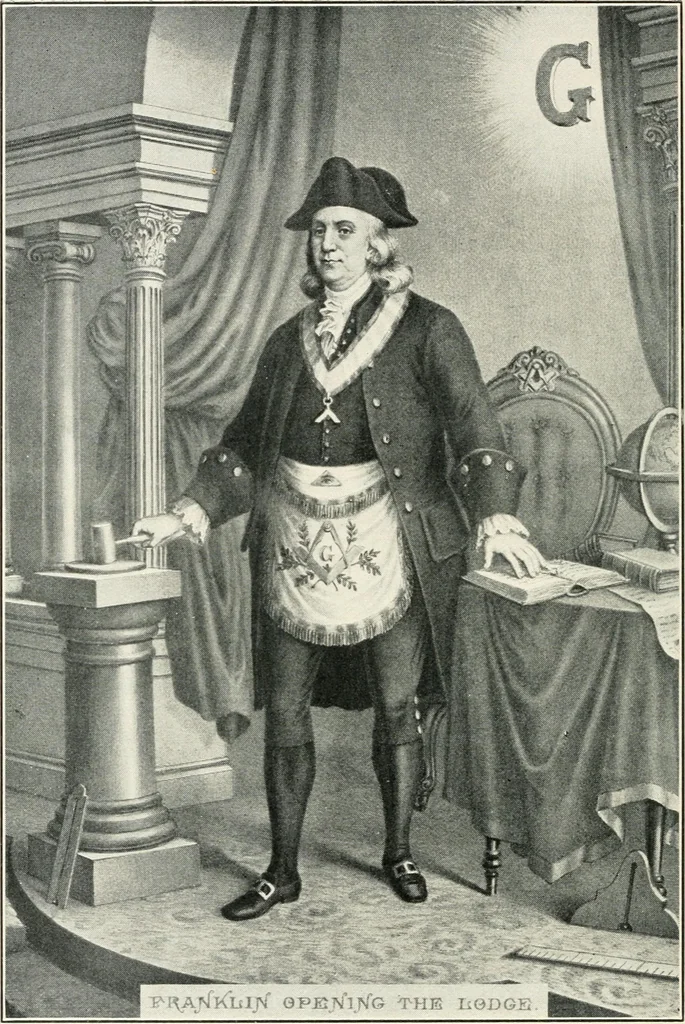 An illustration from Official exposition record and history of Masonry in the state of New York in connection with first annual fashion exposition for the benefit of Masonic hospital activities, May 8 to 13, 1922, 1922, leaf 93