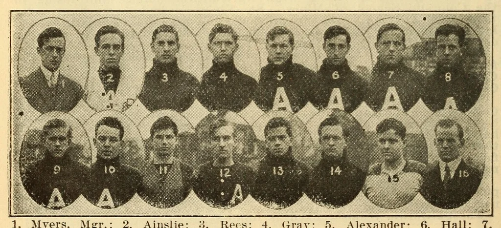 An illustration from The official football guide, 1909, leaf 150
