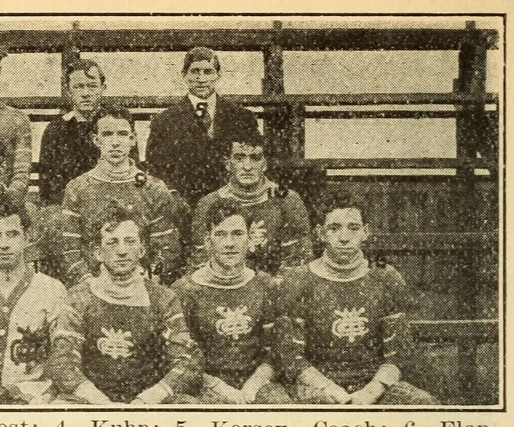 An illustration from The official football guide, 1909, leaf 176