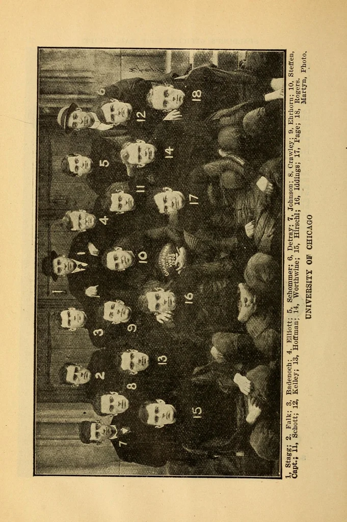 An illustration from The official football guide, 1909, leaf 34