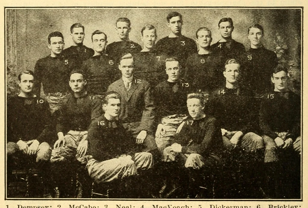 An illustration from The official football guide, 1911, leaf 234