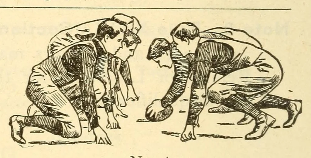 An illustration from The official football guide, 1911, leaf 492