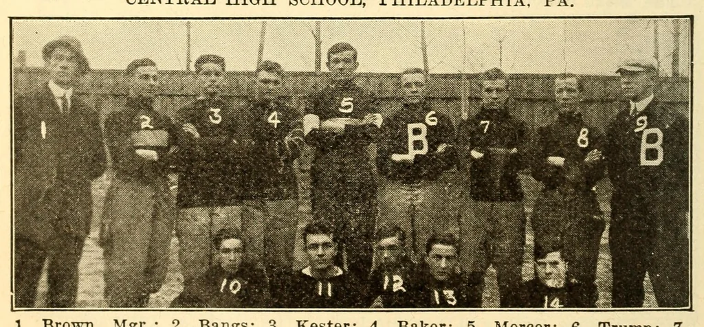 An illustration from The official football guide, 1911, leaf 570