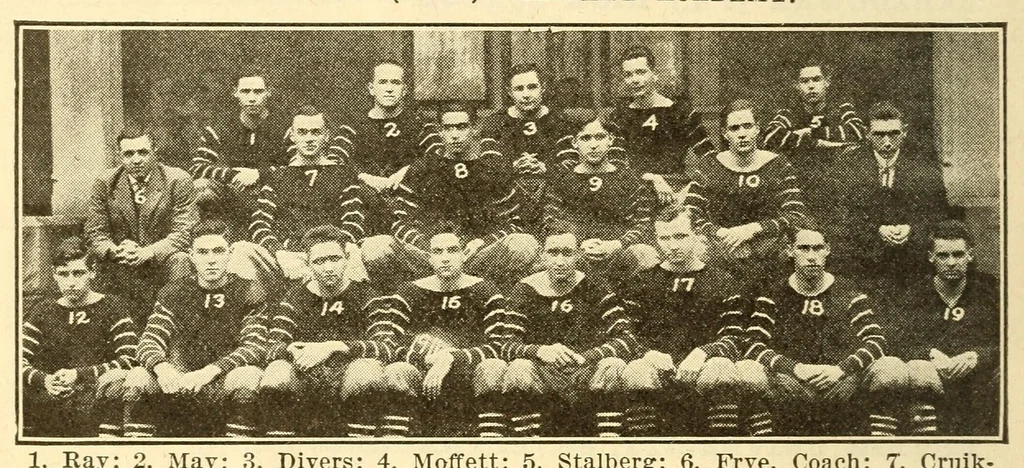 An illustration from The official football guide, 1911, leaf 624