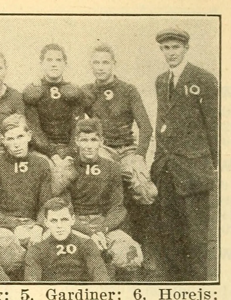 An illustration from The official football guide, 1911, leaf 650
