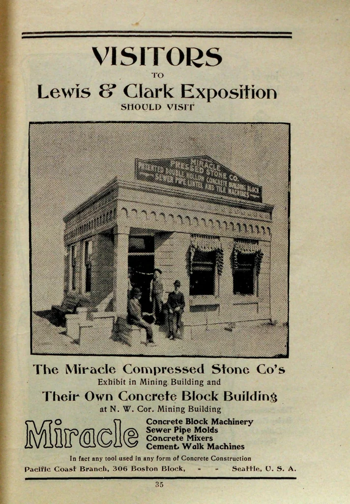 An illustration from Official guide to the Lewis and Clark Centennial Exposition : Portland, Oregon, June 1 to October 15, 1905,, 1905, leaf 37