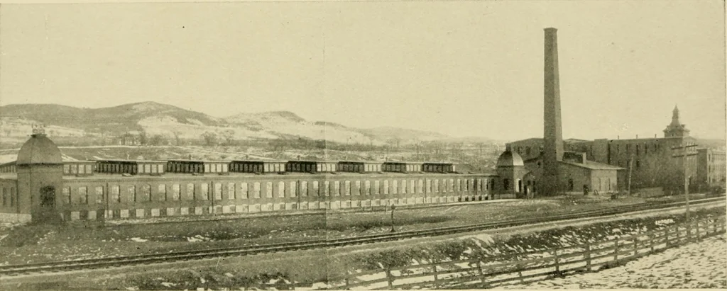 An illustration from Official manual and reference book of the National Loom Fixers Association of America : officers, constitution, by-laws, etc., 1903, leaf 110