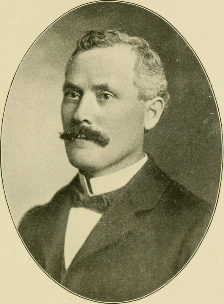 An illustration from Official manual and reference book of the National Loom Fixers Association of America : officers, constitution, by-laws, etc., 1903, leaf 16