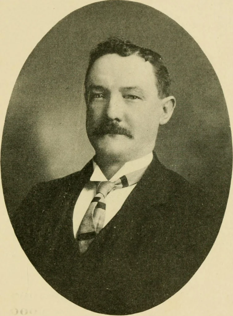 An illustration from Official manual and reference book of the National Loom Fixers Association of America : officers, constitution, by-laws, etc., 1903, leaf 18