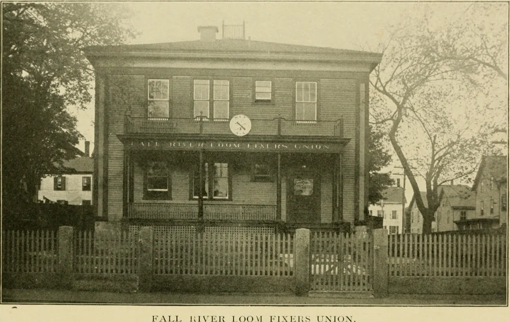 An illustration from Official manual and reference book of the National Loom Fixers Association of America : officers, constitution, by-laws, etc., 1903, leaf 22