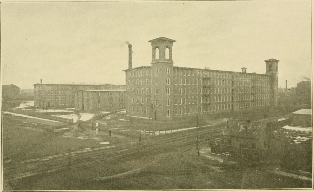 An illustration from Official manual and reference book of the National Loom Fixers Association of America : officers, constitution, by-laws, etc., 1903, leaf 56