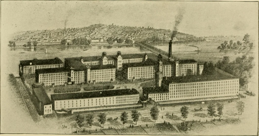 An illustration from Official manual and reference book of the National Loom Fixers Association of America : officers, constitution, by-laws, etc., 1903, leaf 70