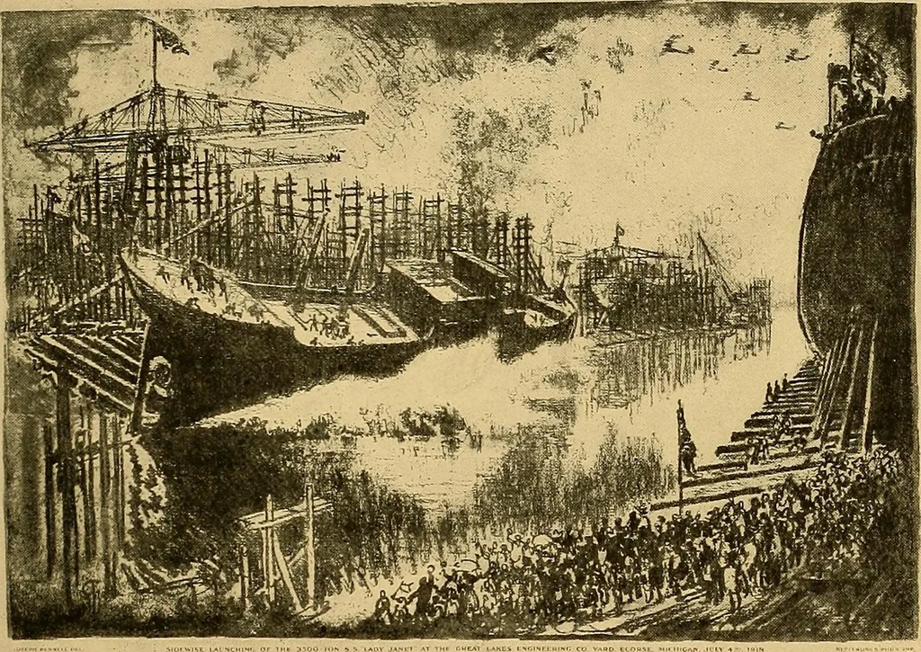 An illustration from Official posters issued by the United States Shipping Board Emergency Fleet Corporation : book no. 1, 1918, leaf 14