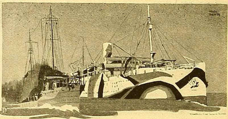 An illustration from Official posters issued by the United States Shipping Board Emergency Fleet Corporation : book no. 1, 1918, leaf 17