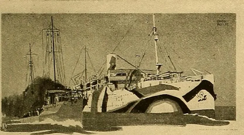 An illustration from Official posters issued by the United States Shipping Board Emergency Fleet Corporation : book no. 1, 1918, leaf 18