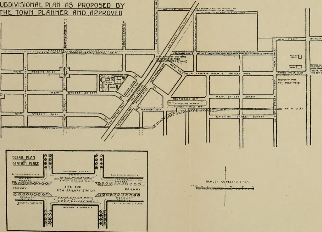 An illustration from Official volume of proceedings of the first New Zealand town-planning conference and exhibition. Wellington, 20th to 23rd May, 1919 .., 1919, leaf 61