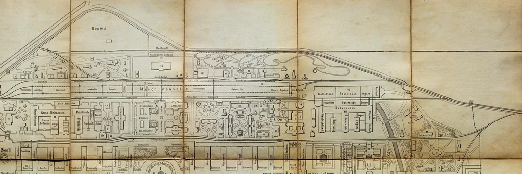 An illustration from Offizieller Plan der Weltausstellung 1873, Wien, 1873, leaf 4