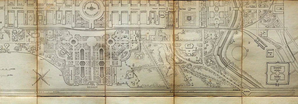 An illustration from Offizieller Plan der Weltausstellung 1873, Wien, 1873, leaf 5