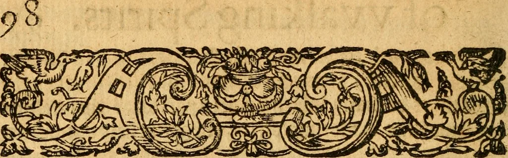 An illustration from Of ghostes and spirites, walking by night: and of straunge noyses, crackes, and sundrie forewarnings: which commonly happen before the death of men: great slaughters, and alterations of kingdoms., 1596, leaf 121