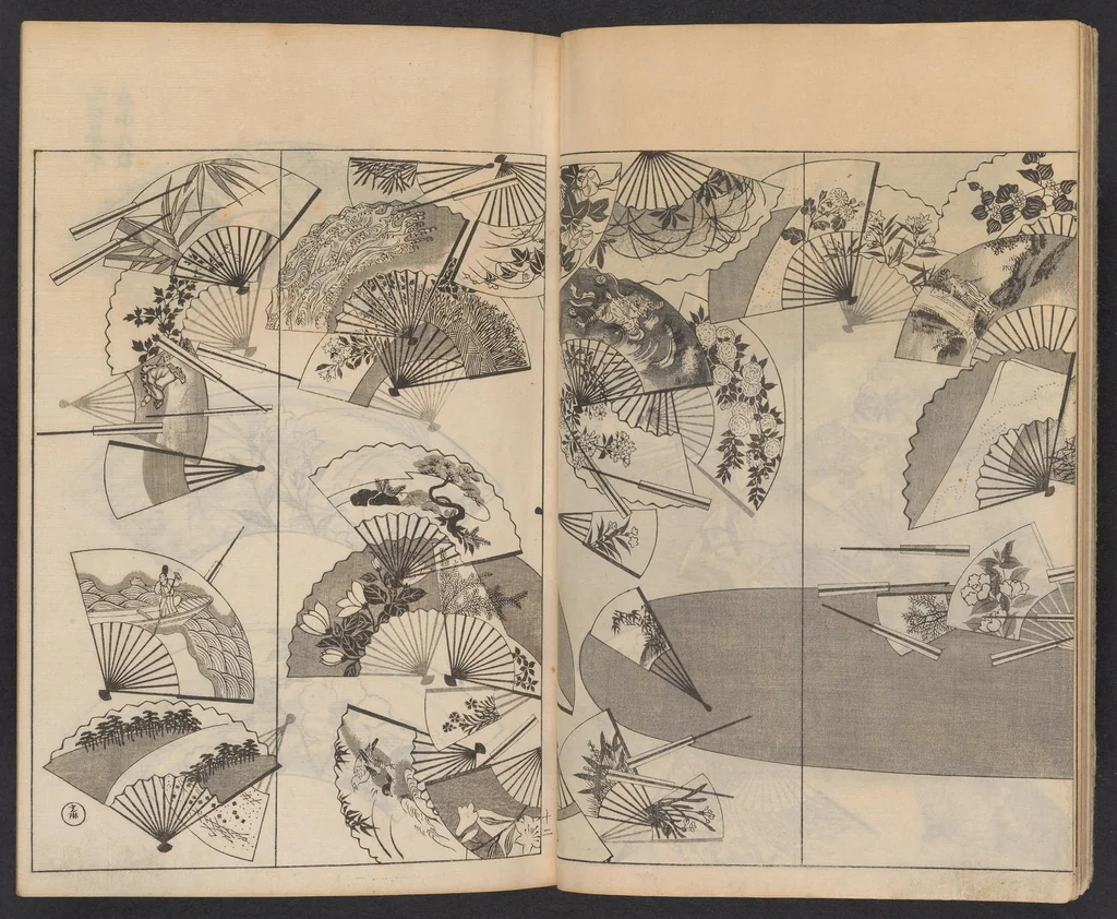 An illustration from Ogata-ryū hyakuzu, 1889, leaf 14