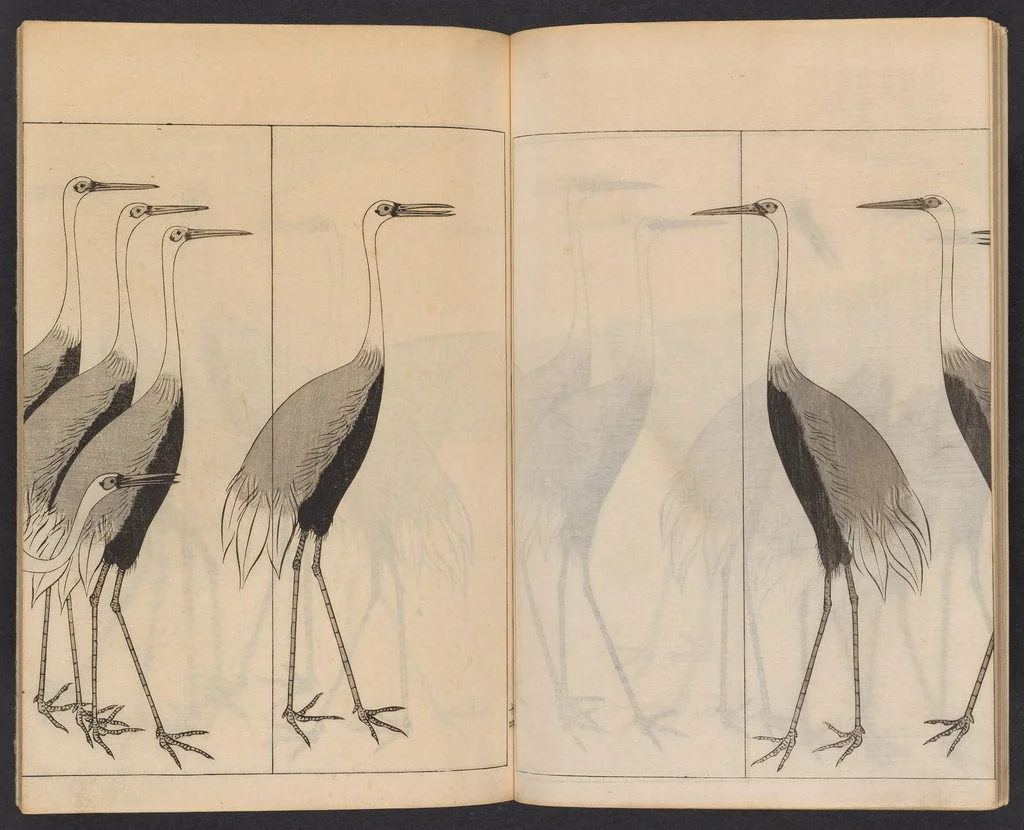 An illustration from Ogata-ryū hyakuzu, 1889, leaf 16