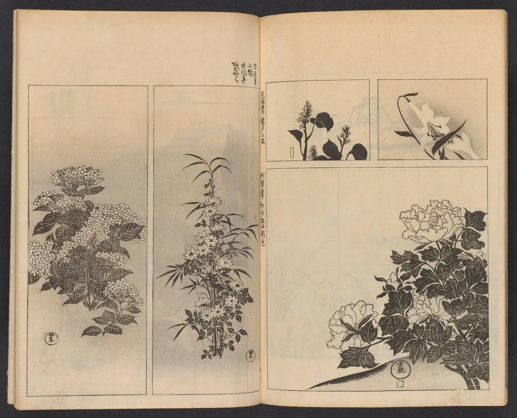 An illustration from Ogata-ryū hyakuzu, 1889, leaf 19