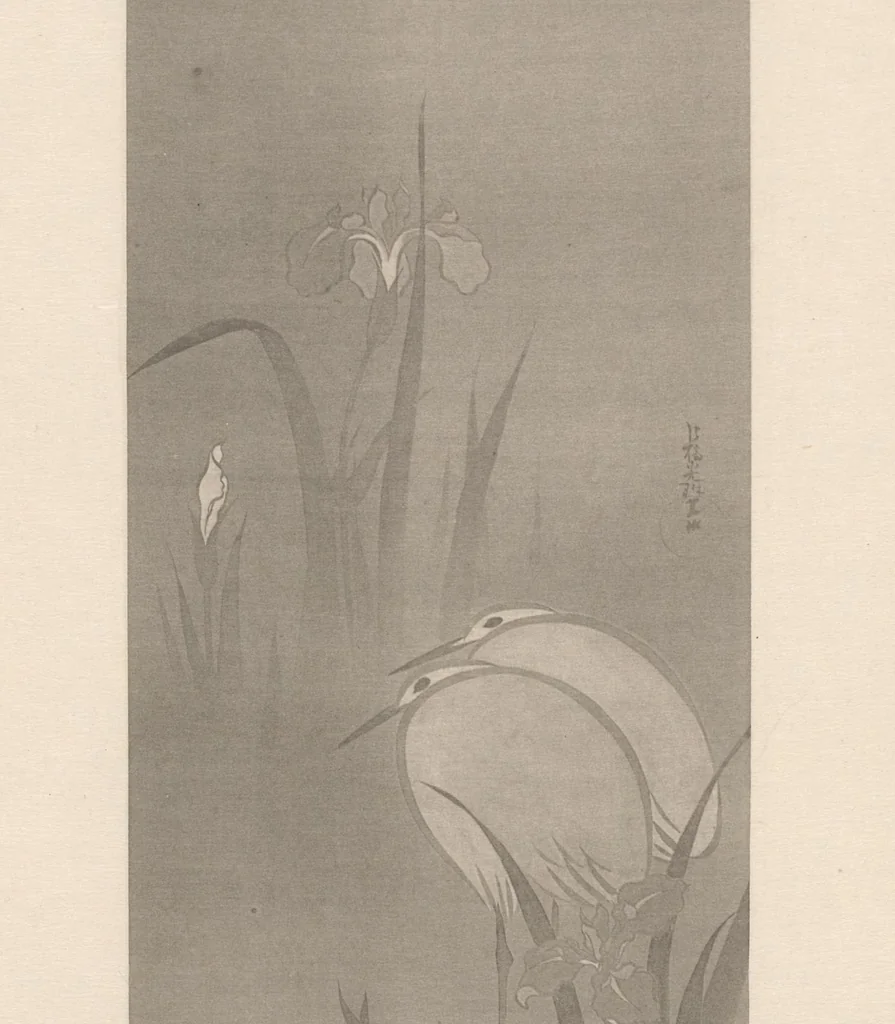 An illustration from Ogata-ryū yontaika gafu, 1901, leaf 23