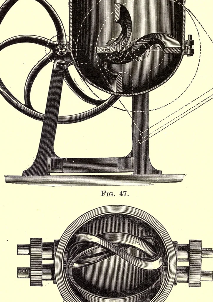 An illustration from Oil colours and printers' inks; a practical handbook treating of linseed oil, boiled oil, paints, artists' colours, lampblack and printers' inks, black and coloured, 1903, leaf 142