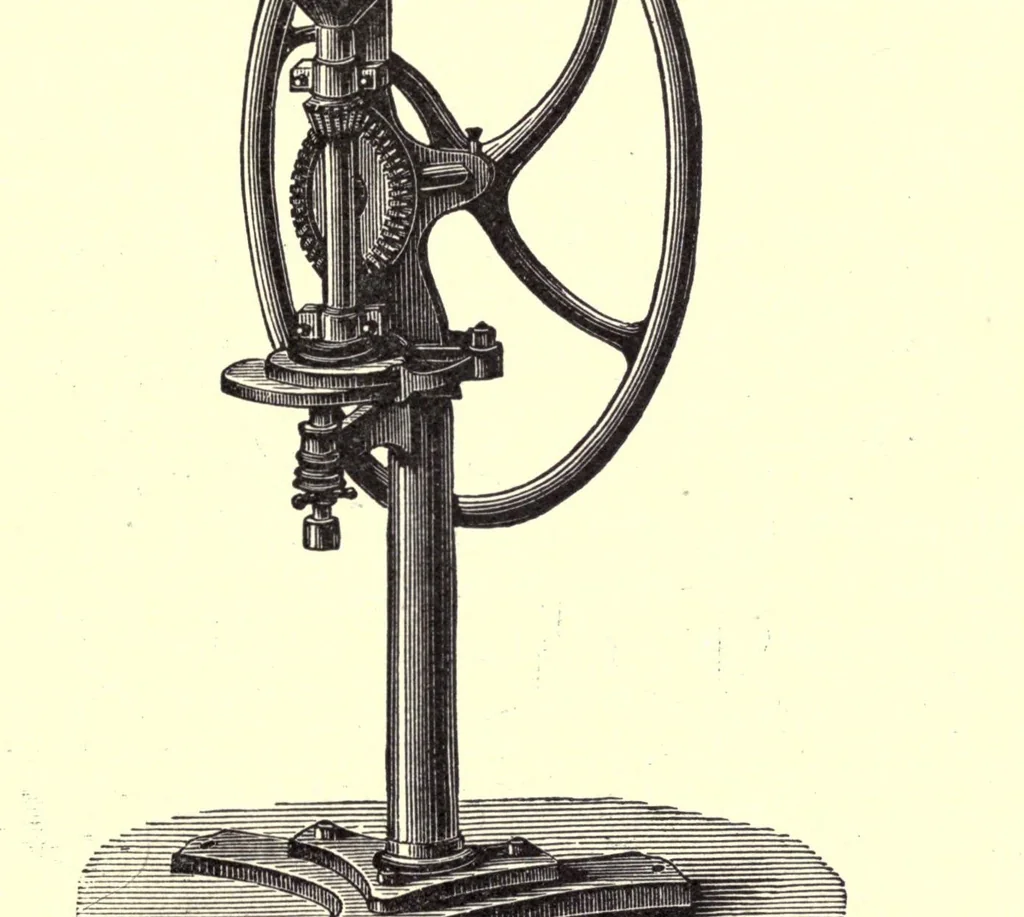 An illustration from Oil colours and printers' inks; a practical handbook treating of linseed oil, boiled oil, paints, artists' colours, lampblack and printers' inks, black and coloured, 1903, leaf 149