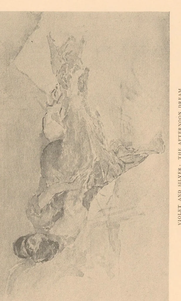 An illustration from Oils, water colors, pastels & drawings, 1911, leaf 31