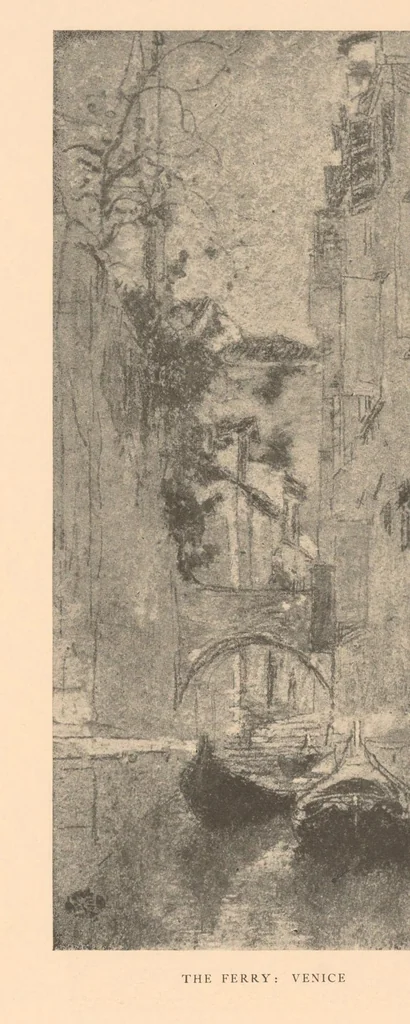 An illustration from Oils, water colors, pastels & drawings, 1911, leaf 42