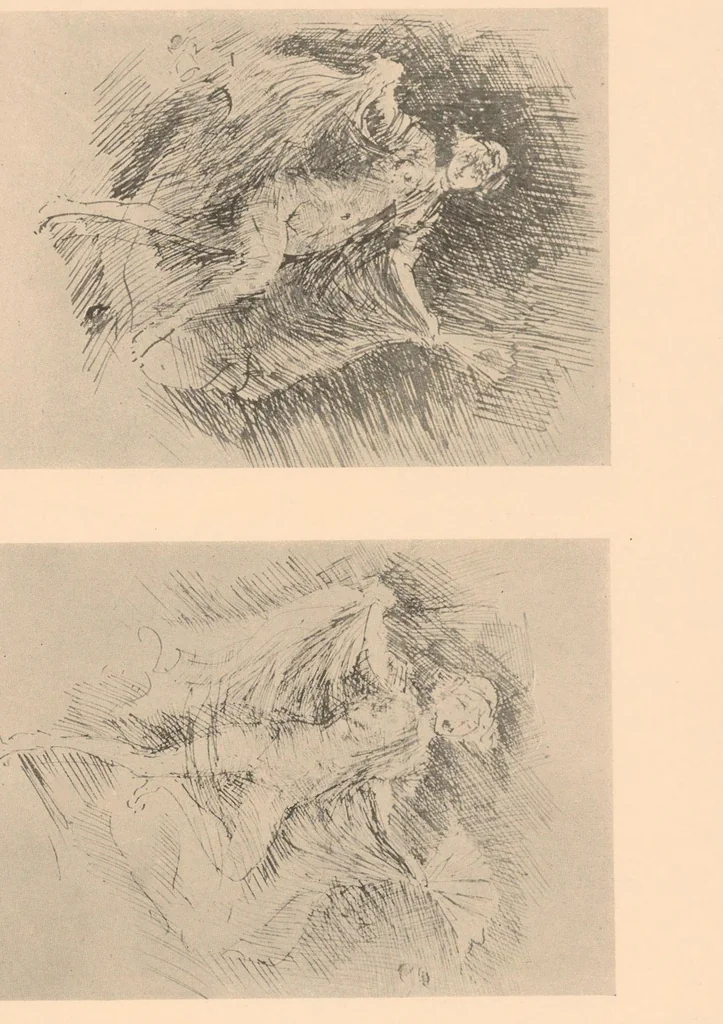 An illustration from Oils, water colors, pastels & drawings, 1911, leaf 49