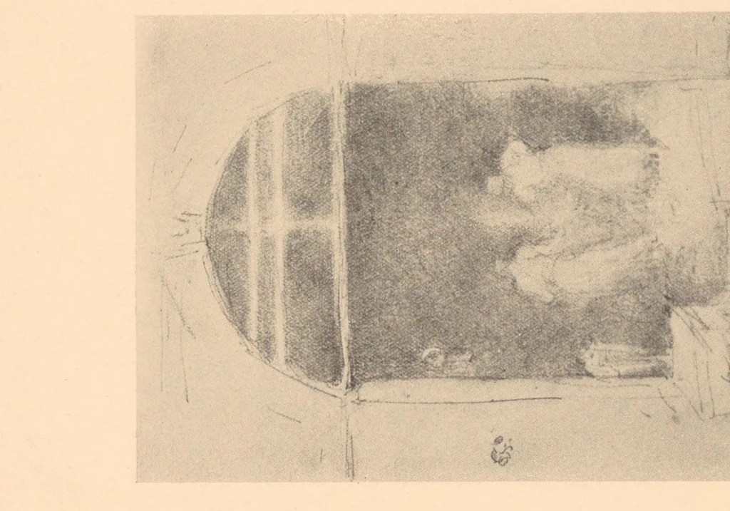 An illustration from Oils, water colors, pastels & drawings, 1911, leaf 50