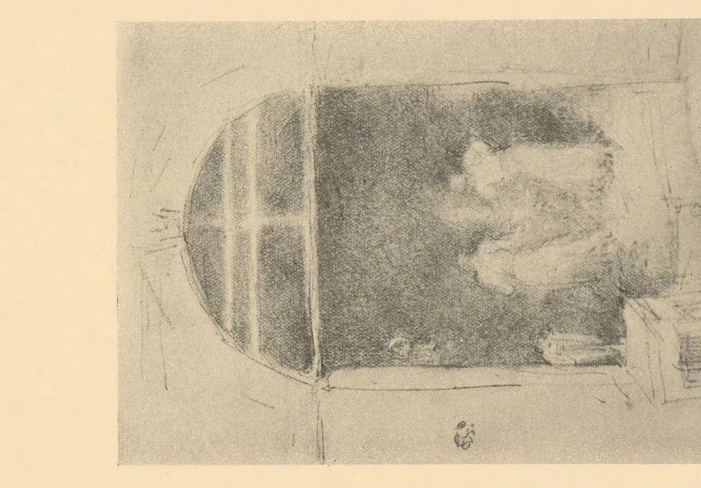 An illustration from Oils, water colors, pastels & drawings, 1911, leaf 50