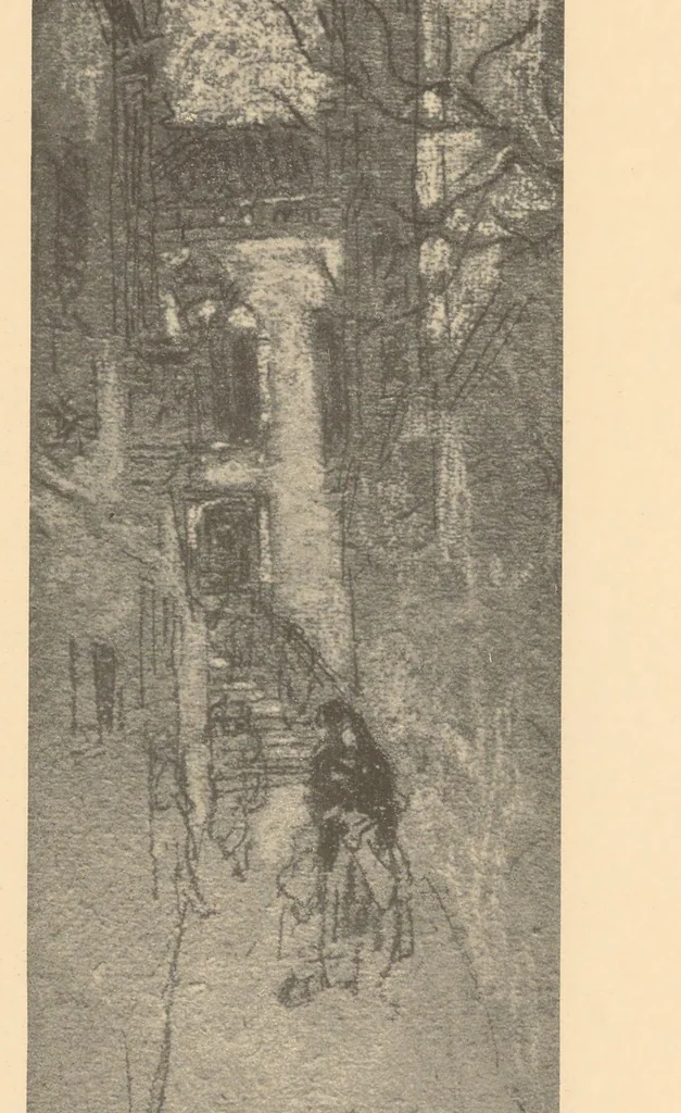 An illustration from Oils, water colors, pastels & drawings, 1911, leaf 43