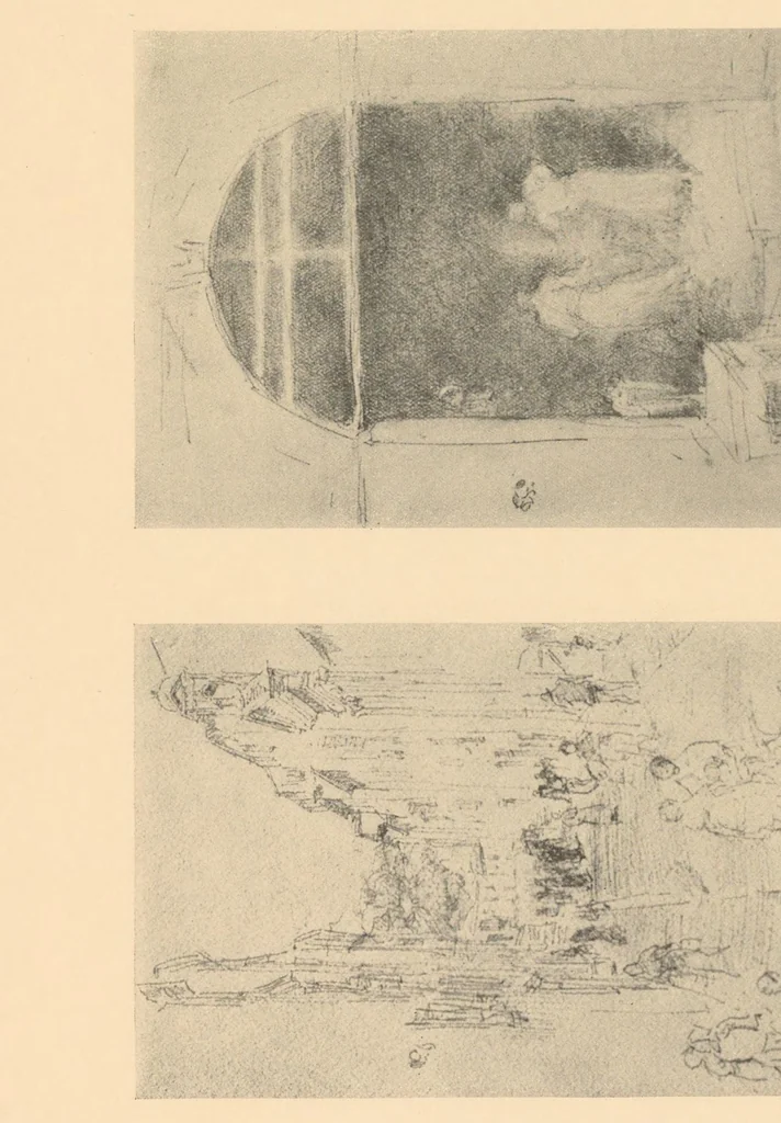 An illustration from Oils, water colors, pastels & drawings, 1911, leaf 50