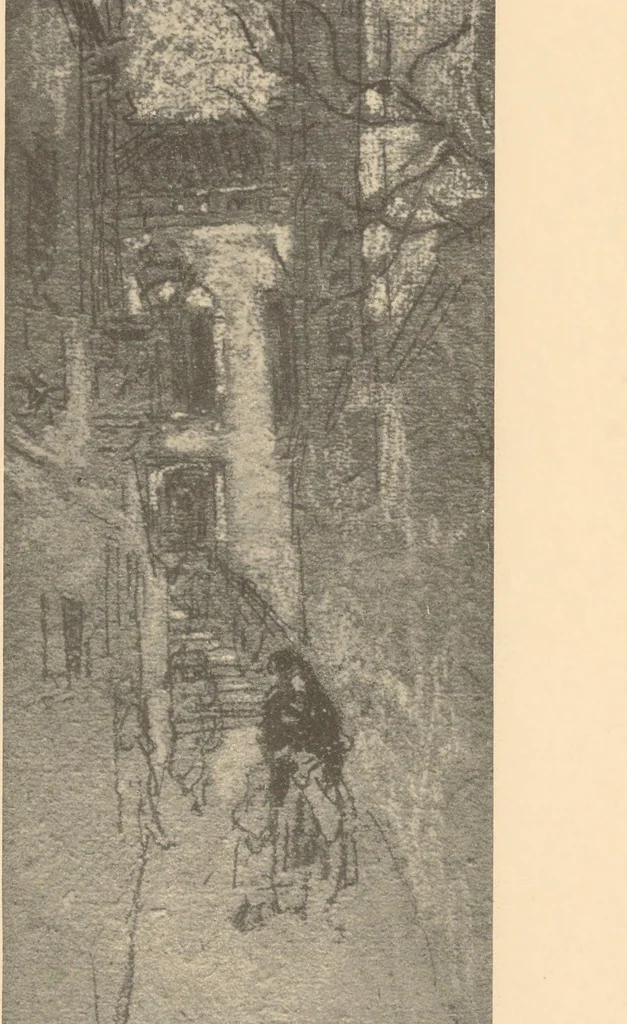 An illustration from Oils, water colors, pastels & drawings, 1911, leaf 43