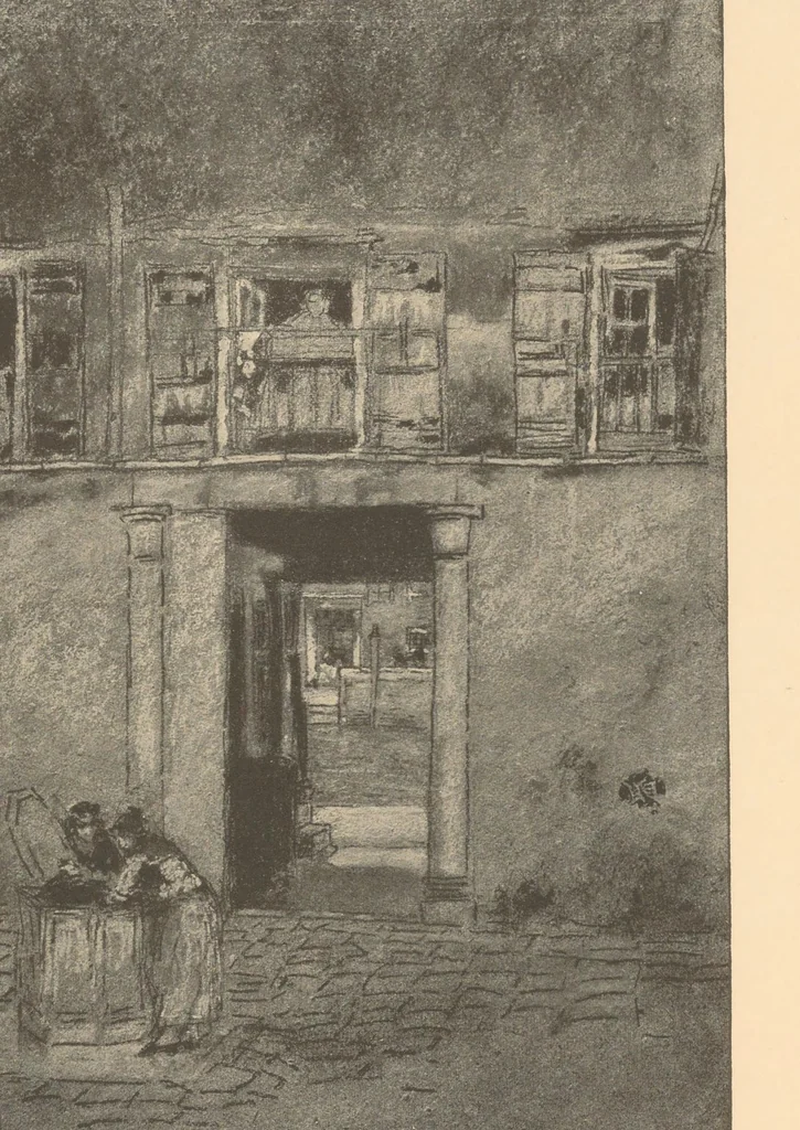 An illustration from Oils, water colors, pastels & drawings, 1911, leaf 45