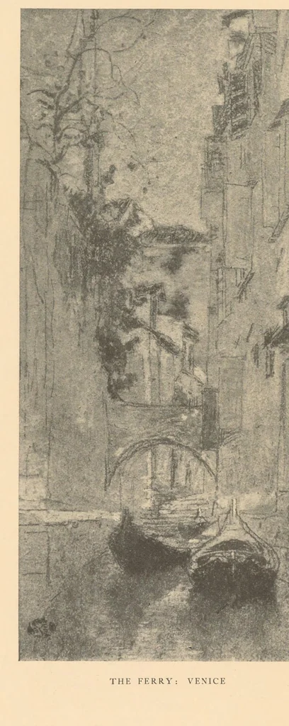 An illustration from Oils, water colors, pastels & drawings, 1911, leaf 42